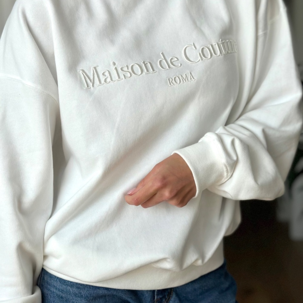 Cotton Sweatshirt Oversized sweater High quality Korean Brand - Picture 7 of 8